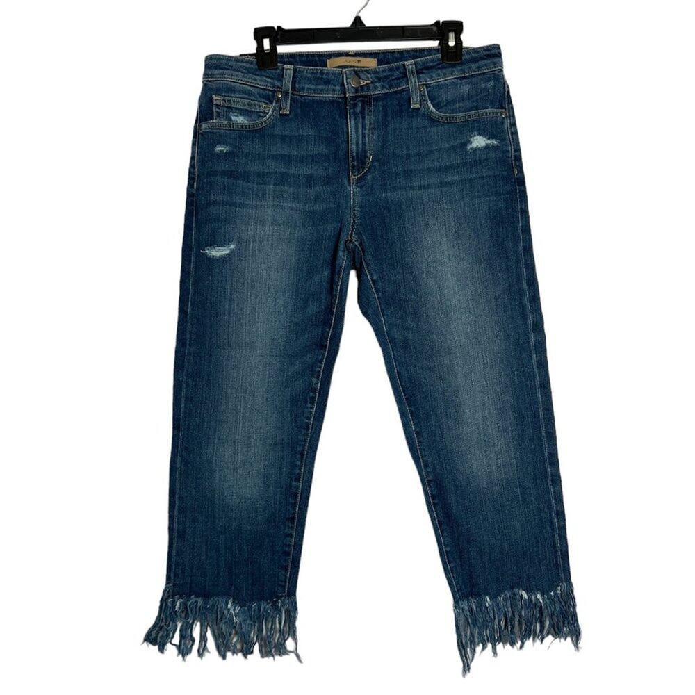 Joe's Jeans Ex-Lover Boyfriend Crop Jean SIZE 30 Blue Frayed Hem JANE NWT